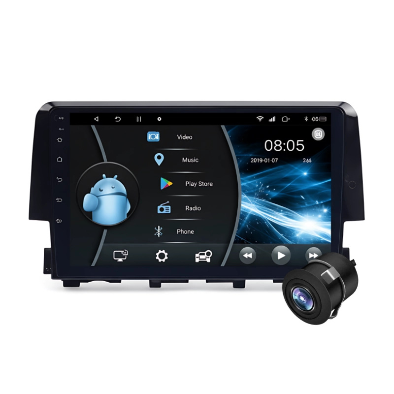 Autohertz-Honda-Civic-2018-Android-Stereo-with-AHD-Camera
