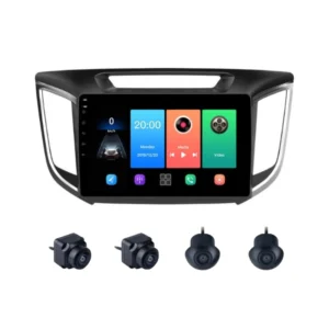 Hyundai Creta (2014-2019) 9 Inch Android Stereo 4GB RAM 64GB With 360 3D Camera | DSP | Wireless Apple CarPlay