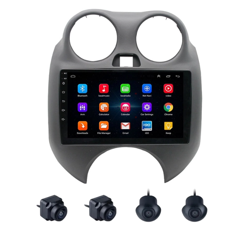 Nissan Micra 9 Inch Android Stereo 4GB RAM 64GB With 360 3D Camera | DSP | Wireless Apple CarPlay