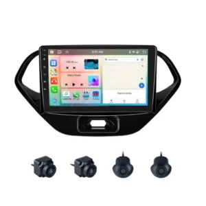 Ford Figo 9 Inch Android Stereo 2GB RAM 32GB With 360 3D Camera | DSP | Wireless Apple CarPlay | Android Auto
