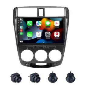 Honda City I-DTEC (2014-2019) 9 Inch Android Stereo 2GB RAM 32GB With 360 3D Camera | DSP | Wireless Apple CarPlay | Android Auto