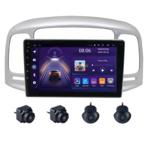 Hyundai Verna (2006-2011) 9 Inch Android Stereo 2GB RAM 32GB With 360 3D Camera | DSP | Wireless Apple CarPlay | Android Auto