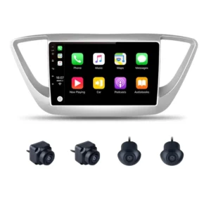 Hyundai Verna (2017-2020) 9 Inch Android Stereo 2GB RAM 32GB With 360 3D Camera | DSP | Wireless Apple CarPlay | Android Auto