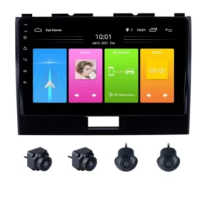 Maruti Suzuki Wagonr (2010-2018) 9 Inch Android Stereo 2GB RAM 32GB With 360 3D Camera | DSP | Wireless Apple CarPlay | Android Auto