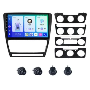 Skoda Octavia 9 Inch Android Stereo 2GB RAM 32GB With 360 3D Camera | DSP | Wireless Apple CarPlay | Android Auto