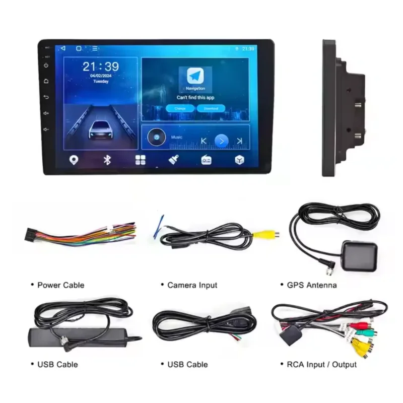 9 Inch Universal Android Stereo OctaCore 6GB 128GB 4G SIM Support CarPlay Android Auto DSP 360 Support